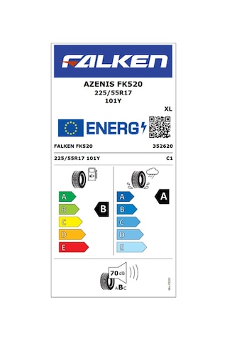 Falken 225/55 R17 TL 101Y XL Azenıs FK520 Yaz Lastiği 2025