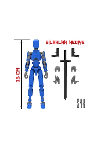 Robot 13 Dummy Mavi Gri Tüm Eklemleri Hareketli Aksiyon Figürü Oyuncak Robot 13 Dummy Mavi Gri Tüm Eklemleri Hareketli Aksiyon Figürü Oyuncak