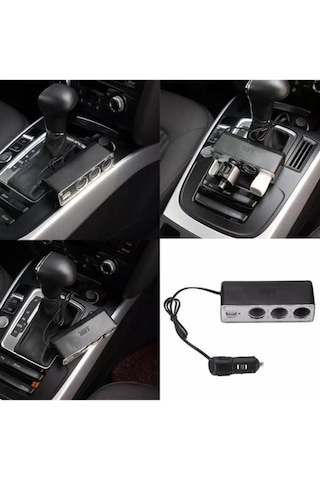 Tiger Marketing 3 Port + 1 Usb Oto Araç Çakmaklık Çoğaltıcı ..