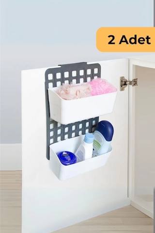 Seviye Ayarlı Dolap Kapağı Düzenleyici 2 Geniş, 2'li Set, Beyaz Beyaz