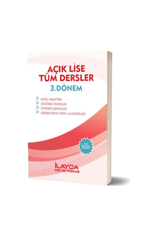 Açık Öğretim Lisesi 3. Dönem Tüm Dersler Kitabı