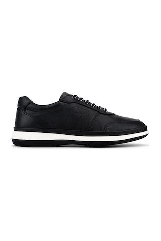 Tamer Tanca Erkek Hakiki Deri Siyah Sneakers & Spor Ayakkabı 298 2768-2062 Erk Ayk Y26 Sıyah Marsel