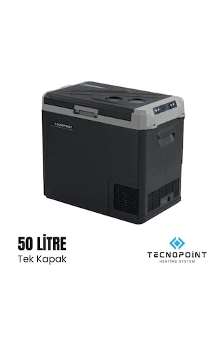 Tecnopoınt 50 Litre Tek Kapaklı Kompresörlü Araç Buzdolabı 12/24v