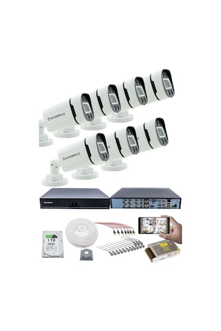 7'lı Kamera Seti - 5mp Sony Seculensli 1080p Kdj-7s-4w-p