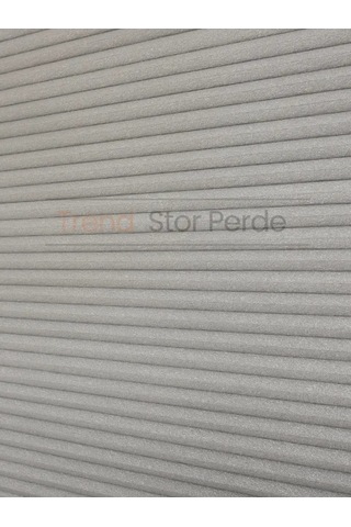 Antrasit Honeycomb Plise %100 Isı Ve Işık Geçirmez Katlanır Cam Balkon Perdesi - Salon Perdesi-005 Antrasit