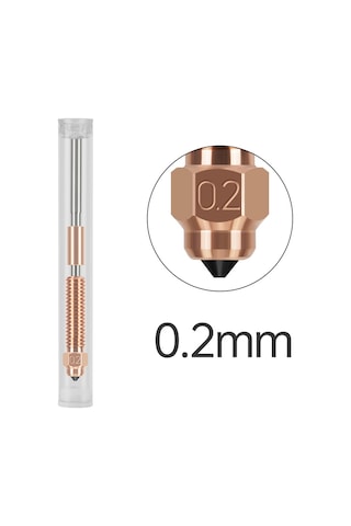 Kangvka Ender-3 V3/k1c/k1 Max Uyumlu 0.2mm Bimetalik Bakır Uç, 1.75mm Filament İçin 3d Yazıcı Aksesuarı