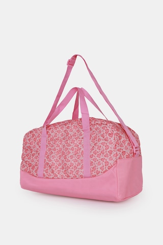 İcone Bag Baskılı Spor Çanta, Cepli Spor Çanta, Fermuarlı Detaylı Çocuk Spor Çanta, Pembe