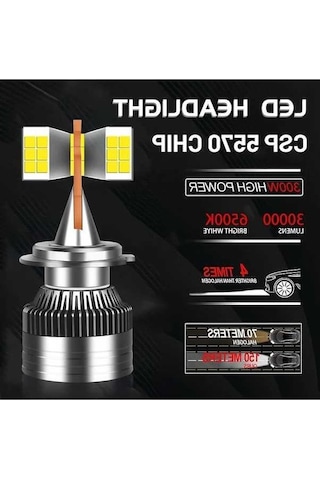Flybuy 12v 24v 36v H7 H4 H1 Led Far Lambaları Canbus Hiçbir Hataları 5570 Csp Hb3 9005 Optik Adaptör 12