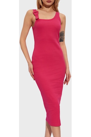 Versace Jeans Couture Bayan Elbise 76hao947 J0004 401 Fuşya