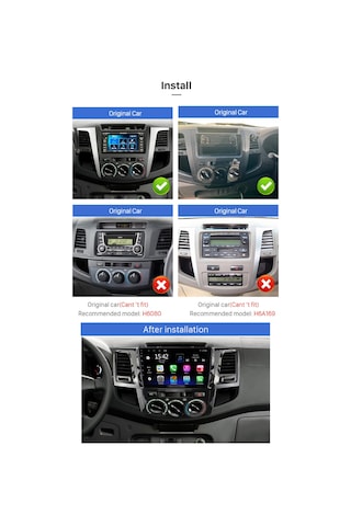 Toyota Hılux M/c 2008-2014 Multimedya Navigasyon Usb Kamera Carplayer
