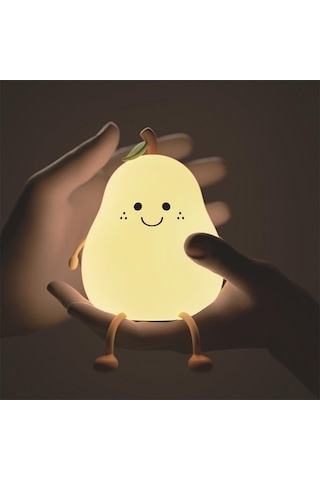 Flybuy Yatak Usb Şekilli Şarj Oturma Odası Odası Masa Led Lambası Işık Için Gece Armut Ee Çok Renkli