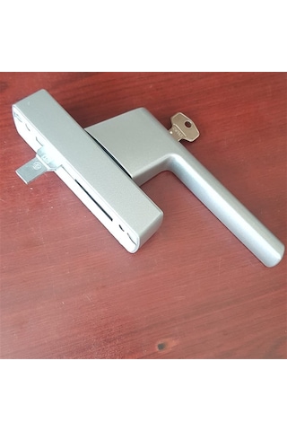 Si-aubi Anahtarlı Alüminyum Eksenel Kol Gümüş Gri Siegenia Aubi