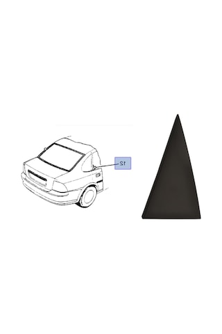 Opel Vectra B Arka Kapi Dis Üçgen Kapagi Sag ( Yolcu ) Taraf 427561919