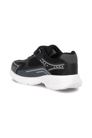 Slazenger Pırus Unisex Çocuk Siyah / Beyaz Günlük Spor Ayakkabısı Siyah - Beyaz