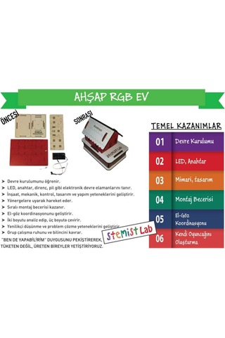 Stemist Box  Ahşap Rgb Ev