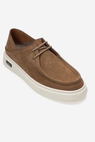 Dericlub Erkek Comfort Casual Ayakkabı Gerçek Deri Cr 2997 Nubuk Kum