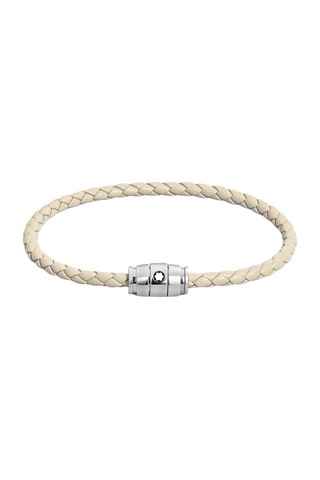 Montblanc Meisterstück Collection Bulutlu Bej Deri - Steel Bilekl Bej