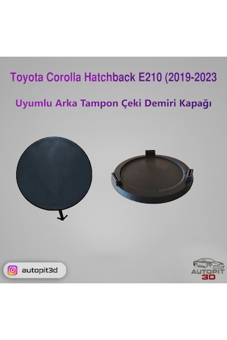 Toyota Corolla Hatchback E210 2019-2023 Uyumlu Arka Tampon Çeki Demiri Kapağı