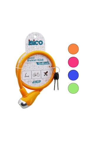 Bisiklet Kilidi Anahtarlı Çelik Tel 12mm X 80cm -