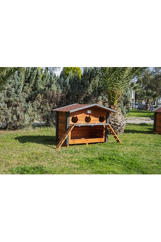 3 Yuvalı Kedi Evi Mamalıklı