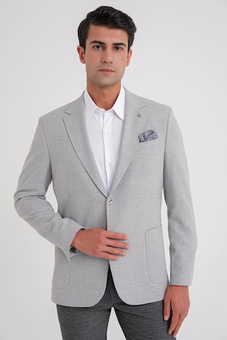 C 698 Ceket Regular Fit Gri-1 Casual Gri