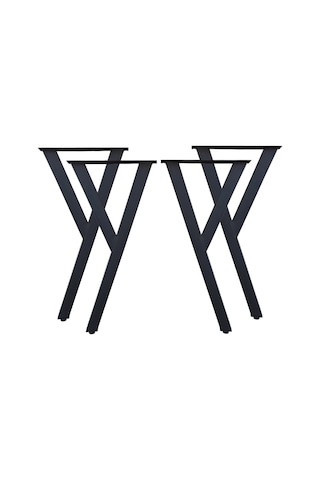 Bin1Fırsatt Metal Ayak 4 Lü Y Model Masa Ayağı Yemek Çalışma Masası Ayakları