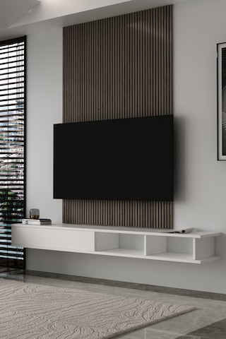 180dhdxtdab Mono Duvara Monte Tv Sehpası Beyaz