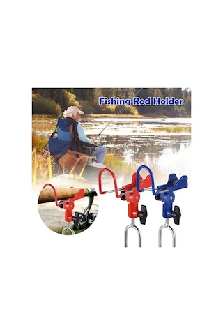 Novahub Paslanmaz Çelik Kırmızı/beyaz Balıkçılık Çubuğu Tutucu, 40x14cm, 290g