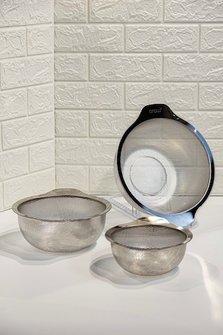Arow Paslanmaz Çelik 24 Cm Süzgeç - D-866 Inox