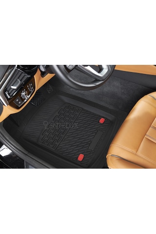 Renault Magnum 2019 Model İle Uyumlu 3d Havuzlu Kırmızı-siyah Paspas Açık Bej