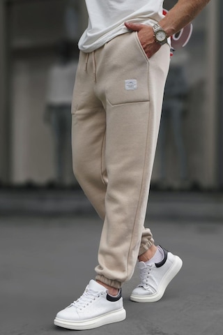 Madmext Bej Cep Detaylı Erkek Basic Eşofman Altı 6522-bej Bej