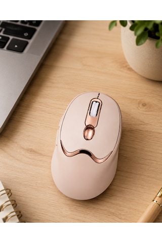 Şarjlı Kablosuz Mouse Sessiz Tıklama Bluetooth Ve Usb Destekli Diğer
