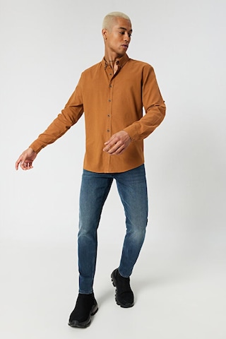 Loft Lf2027896-23y Erkek Uzun Kol Gömlek Dark Camel