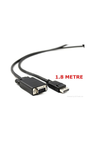 Displayport To Vga Display Port Vga Kablo 1.8M