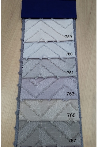 As Perde Sakallı Fon Perde Çok Renkli