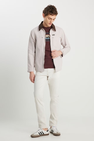 Wrangler %100 Pamuk Regular Fit Normal Kesim Kadife Yaka Gri Ceket Gray-w2510266035