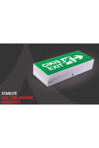 Arsel Starlite Ae-01113-L Acil Çıkış Yönlendirme Armatürü Kesinti