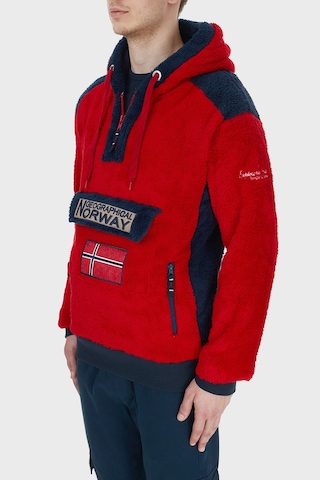 Norway Geographical Erkek Sweat Gymclasssherco Kırmızı Kırmızı