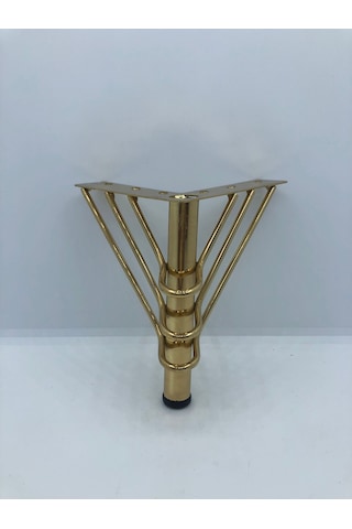 Metal, 12 Cm Gold Kaplama , Koltuk,baza Mobilya Ayağı 4 Adet