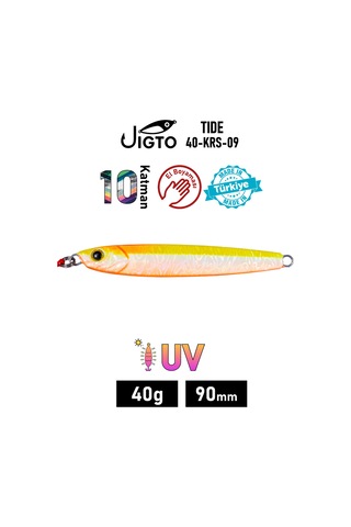 Jig, Zoka, Suni Yem, Glow Uv Metal Jig, 40gr 9cm Tide 40