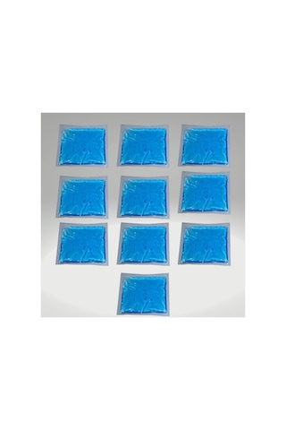 10 Adet Soğuk Sıcak Jel Kompres Termojel 13x13 Cm