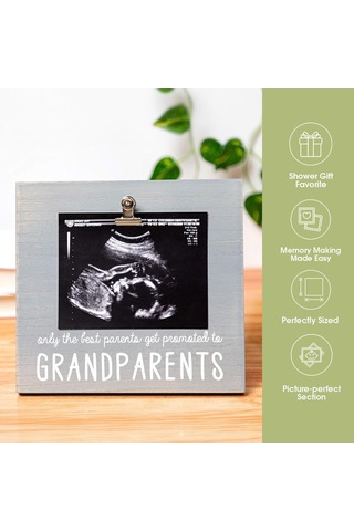 Lexroo Sonogram Fotoğraf Çerçevesi Büyükanne Ve Büyükbaba İçin Bebek Hatıra Resim Çerçevesi