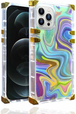 Apple Uyumlu iPhone 13 Pro Kılıf Zore Ples Kapak Mavi