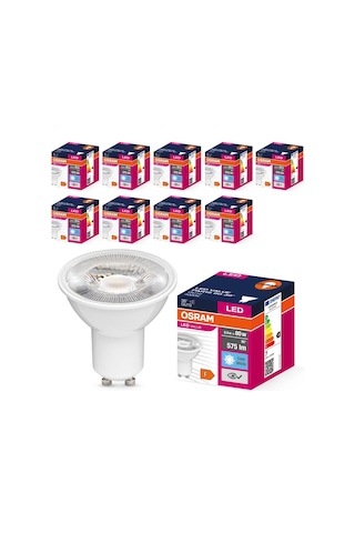 Osram LED Value PAR16 6.9W GU10 4000K Soğuk Beyaz Ampul 10 Adet