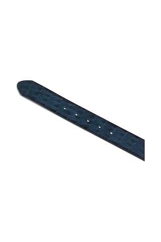 Lacivert Erkek N-040-125 Grande Spor Kemer Genişlik 4 Cm