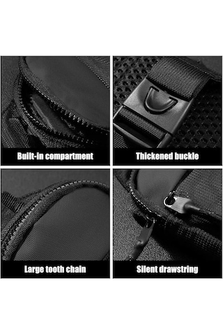 Erkekler Ve Kadınlar İçin Ayarlanabilir Omuz Askılı Su Geçirmez Göğüs Çantası, Mavi