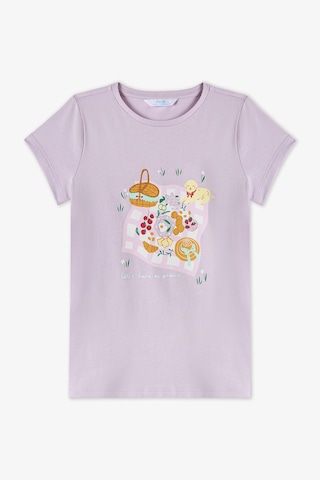 Penti Lila Kız Çocuk Picnic Pamuklu 2'li Pijama Takımı