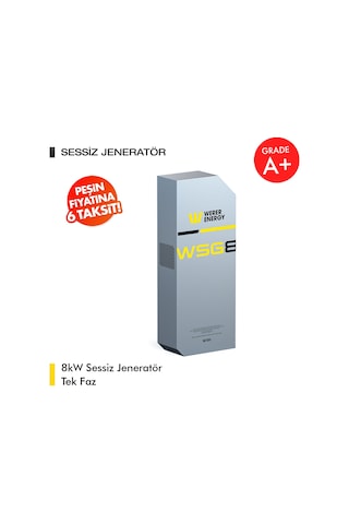 8kW LiFePO4 Lityum Demir Fosfat Tek Faz Sessiz Jeneratör