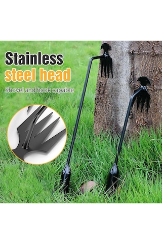 Foxyle Foxyle Weeder, Weed Çekme Aracı, 4 Diş Manganez Çelik Kökün