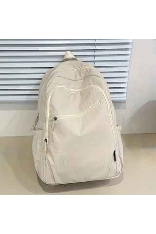 Fastbuy Elmpaly Kadın Khaki Büyük Kapasiteli Dayanıklı Nylon Sırt Çantası Haki 1 Haki